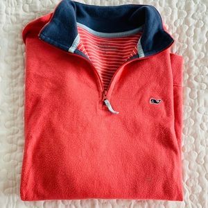 Vineyard Vines Quarterzip Coral